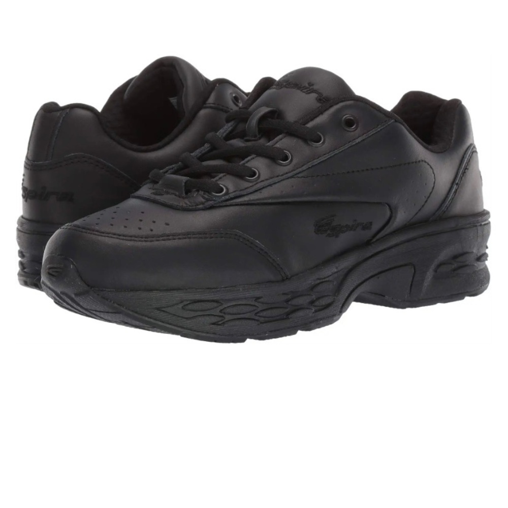 New Spira Women's Classic Walker Original Sneakers Black Leather Sz 10 Wide